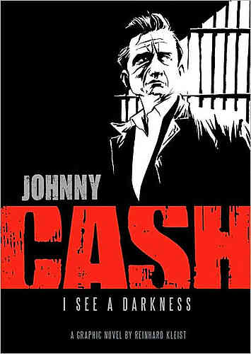 Johnny Cash - I See a Darkness Signerad Med En Teckning Av Johnny Cash